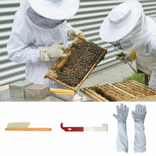 Load image into Gallery viewer, 4-in-1 Anti-bee Clothing + Scraper + Bee Brush + Anti-bee Gloves Beekeeping Set