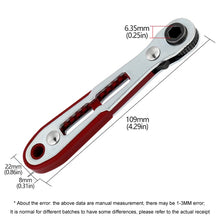 Load image into Gallery viewer, Mini Bi-directional Ratchet Screwdriver Wrench Multi-purpose Manual Flat Head Style Socket Wrench