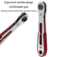 Load image into Gallery viewer, Mini Bi-directional Ratchet Screwdriver Wrench Multi-purpose Manual Flat Head Style Socket Wrench