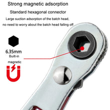 Load image into Gallery viewer, Mini Bi-directional Ratchet Screwdriver Wrench Multi-purpose Manual Flat Head Style Socket Wrench