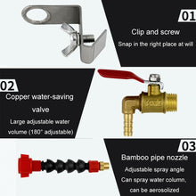Load image into Gallery viewer, Angle Grinder Marble Cutting Machine Water Filling / Spraying Device Cooling Dusting Dust Spray Nozzle, 1 Snap Spout + Waterproof Tape, 1 Snap Aluminum Tube Spout-Longer, Bamboo Tube, 1 Snap Aluminum Tube Spout-Short