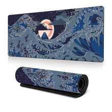 Load image into Gallery viewer, Big Wave Gaming Mouse Pad Non-Slip Rubber Desk Mat, 300x600x2mm, 300x700x3mm, 300x800x2mm, 300x800x3mm, 400x900x2mm, 400x900x3mm