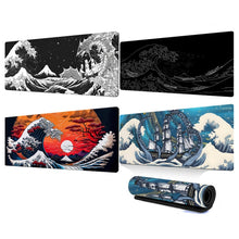 Load image into Gallery viewer, Big Wave Gaming Mouse Pad Non-Slip Rubber Desk Mat, 300x600x2mm, 300x700x3mm, 300x800x2mm, 300x800x3mm, 400x900x2mm, 400x900x3mm
