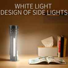 Load image into Gallery viewer, E-SMARTER P27 Pen Clip Strong Light Flashlight Laser Wick High Bright Side Light Outdoor Emergency Adventure Flashlight, P27