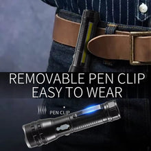 Load image into Gallery viewer, E-SMARTER P27 Pen Clip Strong Light Flashlight Laser Wick High Bright Side Light Outdoor Emergency Adventure Flashlight, P27