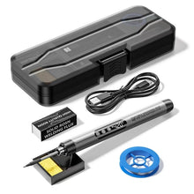 Load image into Gallery viewer, USB Digital Display Charging Soldering Iron Set 5-speed Temperature Adjustable, Standard Edition Gray, Standard Edition Orange, 3 Heads Orange, 3 Heads Gray