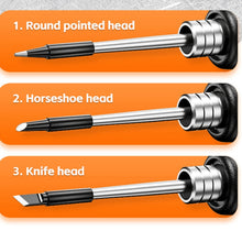 Load image into Gallery viewer, USB Digital Display Charging Soldering Iron Set 5-speed Temperature Adjustable, Standard Edition Gray, Standard Edition Orange, 3 Heads Orange, 3 Heads Gray