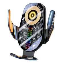 Load image into Gallery viewer, 15W Car Sound Pickup Atmosphere Light Wireless Mobile Phone Charging Stand