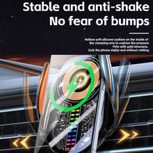 Load image into Gallery viewer, 15W Car Sound Pickup Atmosphere Light Wireless Mobile Phone Charging Stand