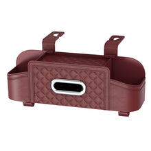 Load image into Gallery viewer, Multifunctional Car Seat Back Tissue Storage Box Hanging Bag