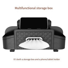 Load image into Gallery viewer, Multifunctional Car Seat Back Tissue Storage Box Hanging Bag