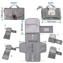 Load image into Gallery viewer, Multifunctional Waterproof Changing Diaper Pad Children Car Bag