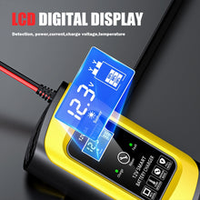 Load image into Gallery viewer, FOXSUR 12V8A SUV Car Motorcycle Intelligent Repair Type Lead-acid Battery Charger, EU Plug, US Plug, UK Plug