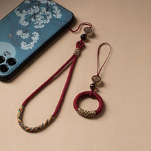 Load image into Gallery viewer, Carved Auspicious Cloud Hand-Woven Mobile Phone Anti-Lost Wrist Lanyard Key Pendant