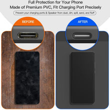Load image into Gallery viewer, USB-C Charging Port Phone Dust Plug Lanyard Cleaning Brush Set