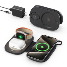 Load image into Gallery viewer, T5 3 In 1 Folding Magnetic Wireless Charger For Apple Watch / iPhone / AirPods