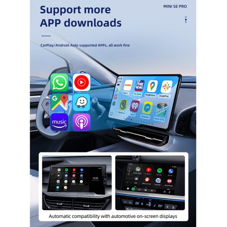 Dual-Channel Carlinkit Original Car Wired To Wireless Android Carplay Adapter, SE PRO