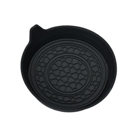 Car Bowl-shaped Non-slip Heat-insulating Double-ring Water Coaster, Black, Red, Gray, Pink, Blue, Yellow, White, Purple