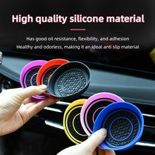 Load image into Gallery viewer, Car Bowl-shaped Non-slip Heat-insulating Double-ring Water Coaster, Black, Red, Gray, Pink, Blue, Yellow, White, Purple