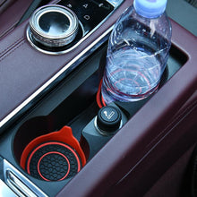 Load image into Gallery viewer, Car Bowl-shaped Non-slip Heat-insulating Double-ring Water Coaster, Black, Red, Gray, Pink, Blue, Yellow, White, Purple