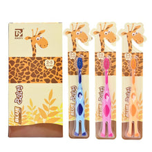 Load image into Gallery viewer, RAOYI Giraffe Fine Soft Bristle Children Toothbrush Baby Cartoon Small Toothbrush, Color Random Delivery