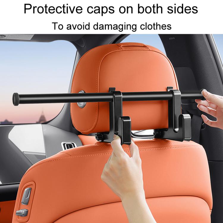 Universal Car Seat Back Double Hooks Umbrella Clothing Storage Rack