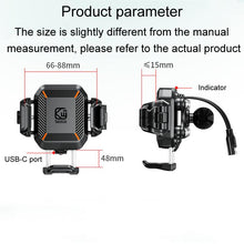 Load image into Gallery viewer, Kewig M33-A5 Outdoor Riding Shock Absorbing Anti-Theft 15W QI Wireless Charger Cell Phone Mounting Bracket, M33-A5