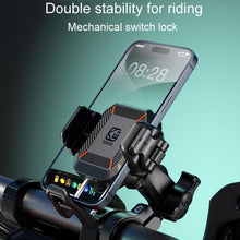 Load image into Gallery viewer, Kewig M33-A5 Outdoor Riding Shock Absorbing Anti-Theft 15W QI Wireless Charger Cell Phone Mounting Bracket, M33-A5