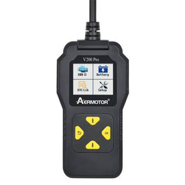 AERMOTOR V200PRO Car Troubleshooter Engine Inspection Scanner Readout Card ELM327 Battery Inspection Tool