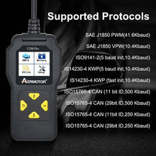 Load image into Gallery viewer, AERMOTOR V200PRO Car Troubleshooter Engine Inspection Scanner Readout Card ELM327 Battery Inspection Tool
