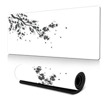Load image into Gallery viewer, Ink Painting Cherry Blossom Rubber Non-Slip Mouse Pad Desk Mat, 300x600x2mm, 300x700x2mm, 300x800x2mm, 400x900x2mm