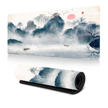 Load image into Gallery viewer, Ink Painting Cherry Blossom Rubber Non-Slip Mouse Pad Desk Mat, 300x600x2mm, 300x700x2mm, 300x800x2mm, 400x900x2mm