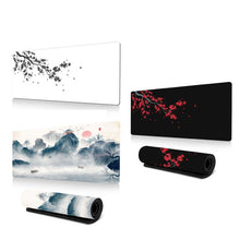 Load image into Gallery viewer, Ink Painting Cherry Blossom Rubber Non-Slip Mouse Pad Desk Mat, 300x600x2mm, 300x700x2mm, 300x800x2mm, 400x900x2mm