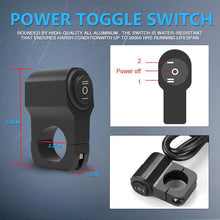 Load image into Gallery viewer, Motorcycle Spotlight Strobe 6 Modes With Control Cable Set