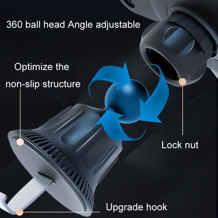 15W Mobile Phones Snap-on Car Wireless Charging Holder