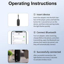Load image into Gallery viewer, 2 In 1 Aux Car Bluetooth 5.4 Audio Receiver Transmitter, M126