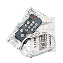 Load image into Gallery viewer, 14 Keys RF Single Color Timer Dimmer LED Strip Controller, JHX-014