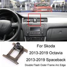 Load image into Gallery viewer, For Skoda Left Driving Car Special Mobile Phone Navigation Bracket Base, 13-15 Superb, 13-19 Octavia+Spaceback/Double Flash Outer Frame Arc Edge, 15-17 Fabia, 15-22 Octavia, 16-23 Superb, 17-21 Kodiaq/GT, 18-22 Koroc, 18-23 Kamiq                       ...
