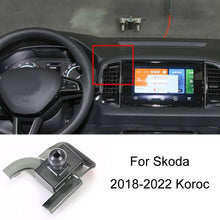 Load image into Gallery viewer, For Skoda Left Driving Car Special Mobile Phone Navigation Bracket Base, 13-15 Superb, 13-19 Octavia+Spaceback/Double Flash Outer Frame Arc Edge, 15-17 Fabia, 15-22 Octavia, 16-23 Superb, 17-21 Kodiaq/GT, 18-22 Koroc, 18-23 Kamiq                       ...
