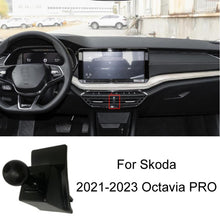 Load image into Gallery viewer, For Skoda Left Driving Car Special Mobile Phone Navigation Bracket Base, 13-15 Superb, 13-19 Octavia+Spaceback/Double Flash Outer Frame Arc Edge, 15-17 Fabia, 15-22 Octavia, 16-23 Superb, 17-21 Kodiaq/GT, 18-22 Koroc, 18-23 Kamiq                       ...