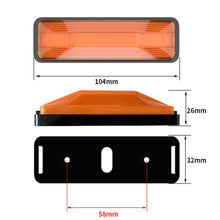 Load image into Gallery viewer, 2pcs 28LED Bi-Color High Brake Tail Lights Turn Signal Lights For Sweeper / RV / Van / Truck Modification