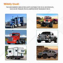 Load image into Gallery viewer, 2pcs 28LED Bi-Color High Brake Tail Lights Turn Signal Lights For Sweeper / RV / Van / Truck Modification