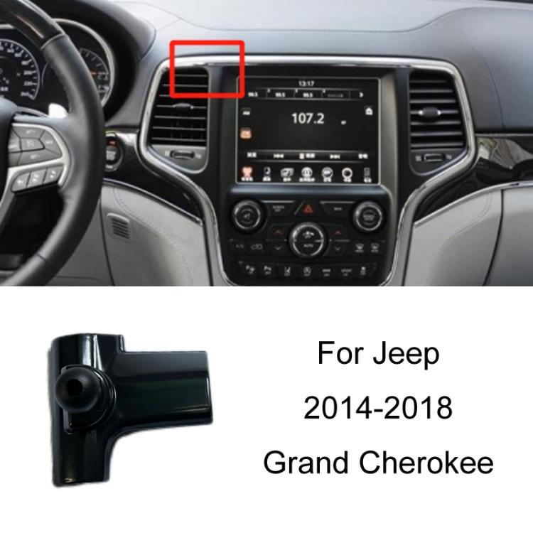 For Jeep Left Driving Car Special Mobile Phone Navigation Bracket Base, 11-18 Wrangler, 14-17 Cherokee, 14-18 Grand Cherokee, 16-21 Renegade, 17-20 Compass Not For Screen Modification, 18-22 Grand Commander, 19-22 Wrangler, 21 Grand Cherokee, 21 Compass