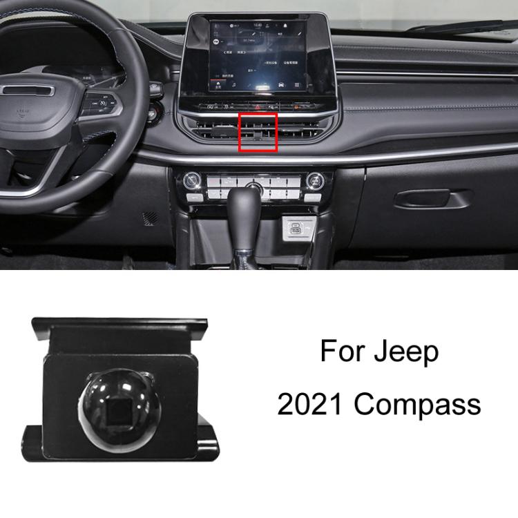 For Jeep Left Driving Car Special Mobile Phone Navigation Bracket Base, 11-18 Wrangler, 14-17 Cherokee, 14-18 Grand Cherokee, 16-21 Renegade, 17-20 Compass Not For Screen Modification, 18-22 Grand Commander, 19-22 Wrangler, 21 Grand Cherokee, 21 Compass