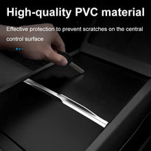 Load image into Gallery viewer, For Tesla 2024+ Model 3 Highland Center Console Panel Protection Sticker, Horizontal Wood Grain, Vertical Wood Grain, Carbon Fiber Grain, Matt Black, Frosted Black