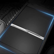 Load image into Gallery viewer, For Tesla 2024+ Model 3 Highland Center Console Panel Protection Sticker, Horizontal Wood Grain, Vertical Wood Grain, Carbon Fiber Grain, Matt Black, Frosted Black