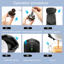 Load image into Gallery viewer, For Dolce Gusto Coffee Maker Stainless Steel Reusable Coffee Capsule Shell, Capsule+Brush And Scoop, Capsule+40mm Powder Hammer+Brush And Scoop