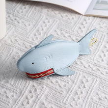 Load image into Gallery viewer, Hallmo Universal Shark-Shaped Key Protective Cover Multifunctional Car Key Storage Bag, Dark Blue, Light Blue