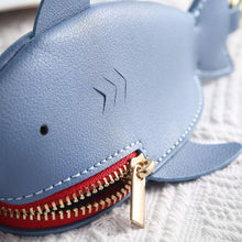 Load image into Gallery viewer, Hallmo Universal Shark-Shaped Key Protective Cover Multifunctional Car Key Storage Bag, Dark Blue, Light Blue