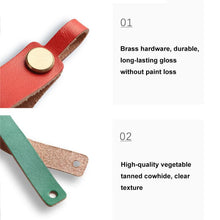 Load image into Gallery viewer, Hallmo Universal Cowhide Handmade Lanyard Keychain Car Remote Control Pendant